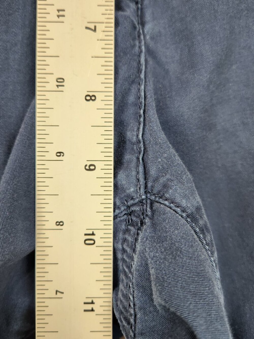 Tommy Hilfiger Cargo Crop Capri Pants Women's 14 Blue Y2K Retro Mid Rise Cotton - Picture 4 of 7